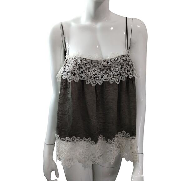 Zara Womens Size Small Lace Flowy Hippie Summer Beachy Feminine Dainty Cami Top - Picture 3 of 9